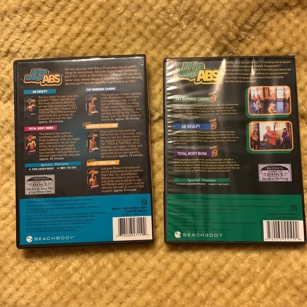 Beachbody Hip Hop Abs Shaun T! 4-DVD SET. Great condition. Level 1 & 2. - Picture 6 of 7